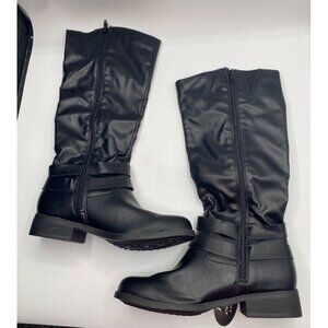 Tommy Hilfiger Women's Black Iviann High Shaft Riding Boots Size 7.5M NWD